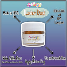 Load image into Gallery viewer, Luster Dust by Sprinklify - INTENSE PEARL - Food Grade Pearlized Dust for Cakes, Cookies, Chocolates, Treats