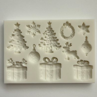 CHRISTMAS VARIETY MOLD - Pine Trees, Snowflakes, Deer, Presents