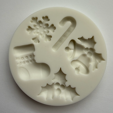 CHRISTMAS VARIETY MOLD - Jingle Bells, Snowflake, Candy Cane