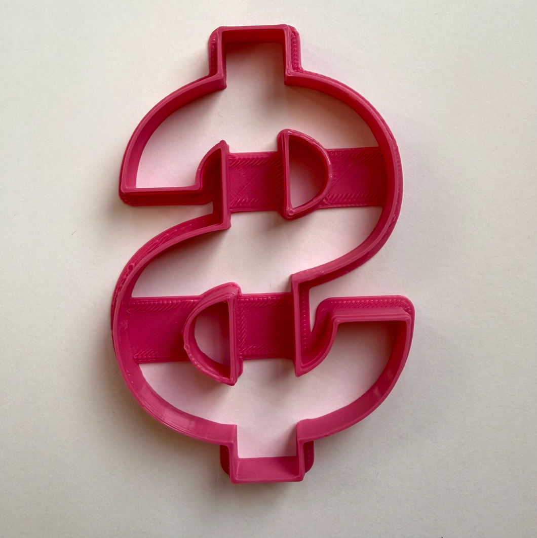 DOLLAR SIGN COOKIE CUTTER