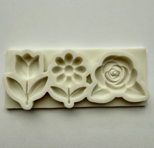 Load image into Gallery viewer, FLOWER TRIO MOLD (Tulip, Rose, Daisy)