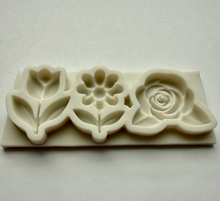 Load image into Gallery viewer, FLOWER TRIO MOLD (Tulip, Rose, Daisy)