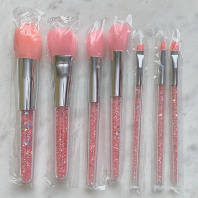 DUSTING BRUSH SET (7 PCS) - BRUSHES FOR LUSTER DUST, EDIBLE GLITTER, PEARL DUST