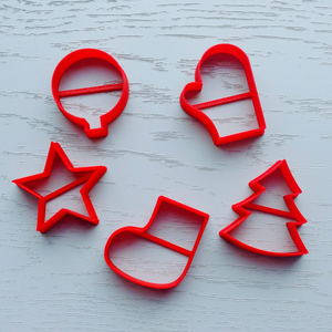 CHRISTMAS VARIETY COOKIE CUTTER SET (5 pcs) - Shapem