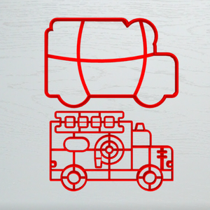 FIRE TRUCK COOKIE CUTTER - Shapem