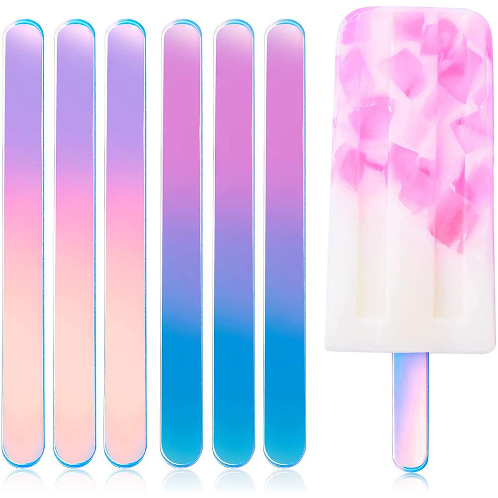  50 Pcs Mini Acrylic Cakesicle Popsicle Sticks for Ice  Creamsicle Candy Apple (White) : Home & Kitchen