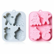 Load image into Gallery viewer, CHRISTMAS VARIETY MOLD - Santa, Snowman, Pine Tree &amp; Gingerbread