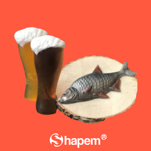 BEER GLASS & FISH MOLD