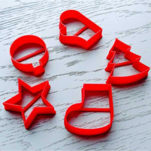 Load image into Gallery viewer, CHRISTMAS VARIETY COOKIE CUTTER SET (5 pcs) - Shapem