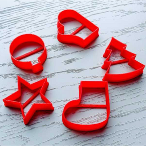 CHRISTMAS VARIETY COOKIE CUTTER SET (5 pcs) - Shapem