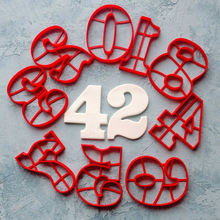 Load image into Gallery viewer, NUMBERS COOKIE CUTTERS (9 pcs) - Shapem