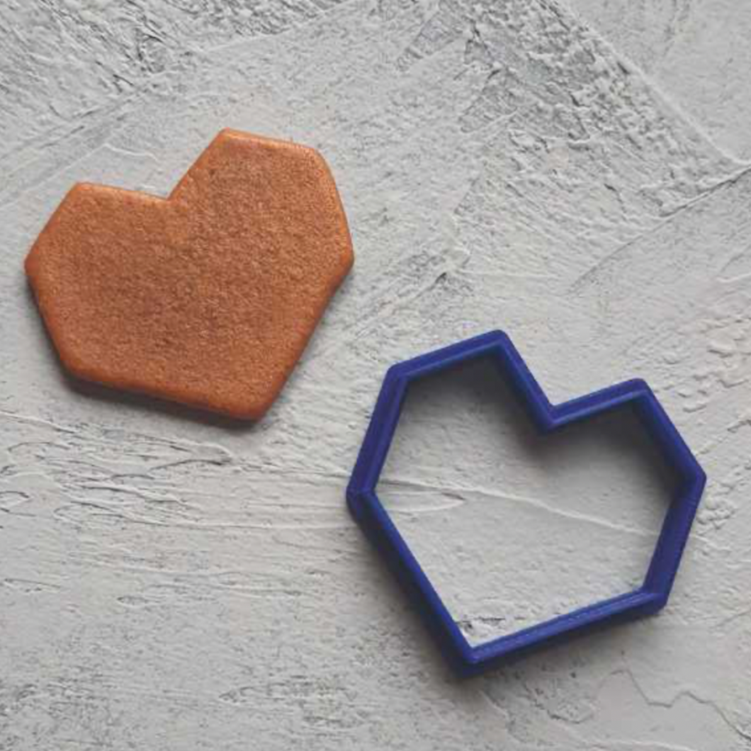 PIXEL HEART COOKIE CUTTER