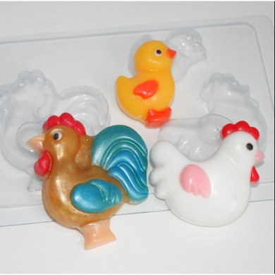 CHICKEN FAMILY MOLD