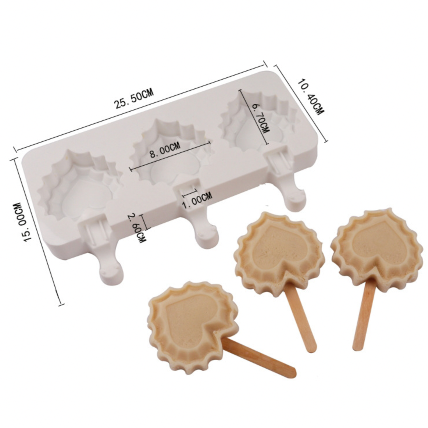 Cake Sickle/Ice Cream Mold(Large) with 50pcs stick-1pc - Moslawala