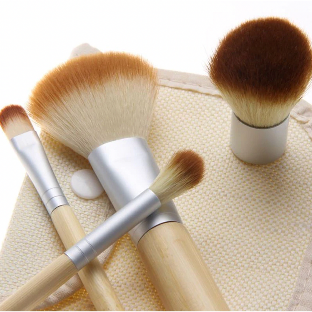 BAMBOO DUSTING BRUSH SET (4 PCS) - BRUSHES FOR LUSTER DUST, EDIBLE GLITTER, PEARL DUST