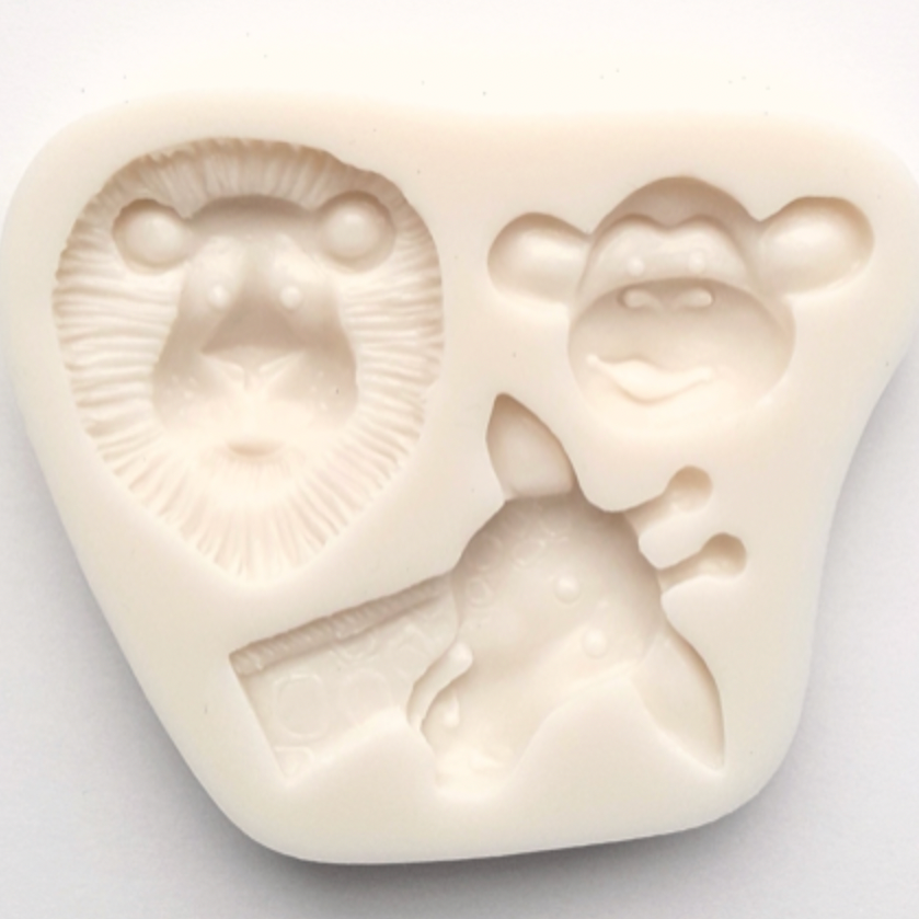 SAFARI ANIMALS MOLD - Lion, Monkey, Giraffe