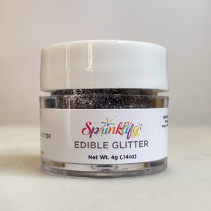 Edible Glitter by Sprinklify - BLACK - Food Grade High Shine Dust for Cakes - Shapem