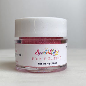 Edible Glitter by Sprinklify - DEEP PINK - Food Grade High Shine Dust for Cakes - Shapem