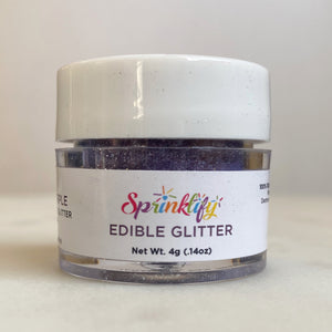 Edible Glitter by Sprinklify - DEEP PURPLE - Food Grade High Shine Dust for Cakes - Shapem