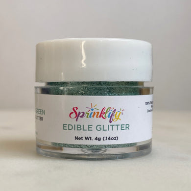 Edible Glitter by Sprinklify - EMERALD GREEN - Food Grade High Shine Dust for Cakes - Shapem