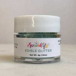 Edible Glitter by Sprinklify - EMERALD GREEN - Food Grade High Shine Dust for Cakes - Shapem