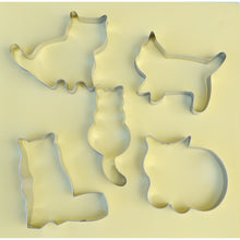 Load image into Gallery viewer, CAT SHAPED COOKIE CUTTER 5 PIECE SET - Shapem