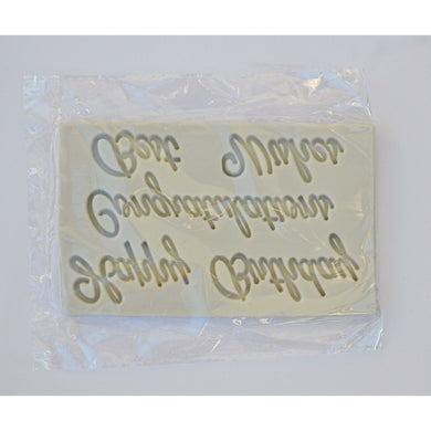 HAPPY BIRTHDAY, CONGRATULATIONS & BEST WISHES SILICONE MOLD - Shapem