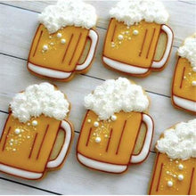 Load image into Gallery viewer, LARGE TIE, MUSTACHE &amp; BEER MUG COOKIE CUTTER SET - Shapem