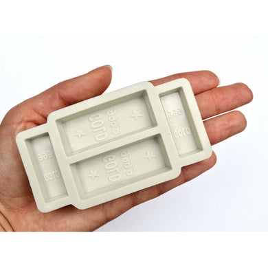 GOLD BAR SILICONE MOLD (4 Cavity) - Shapem