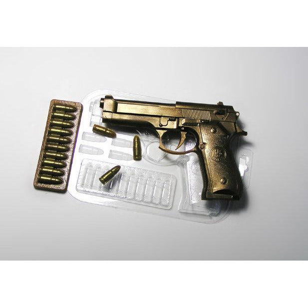 GUN & BULLETS PLASTIC MOLD - Shapem