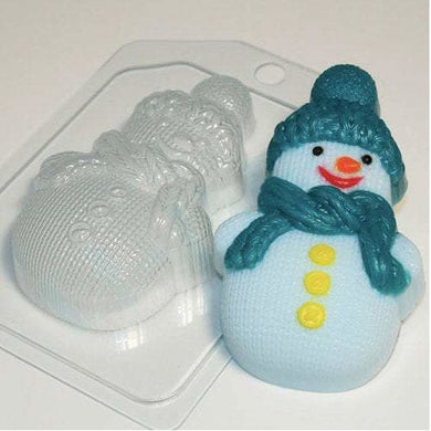 KNITTED SNOWMAN MOLD - Shapem
