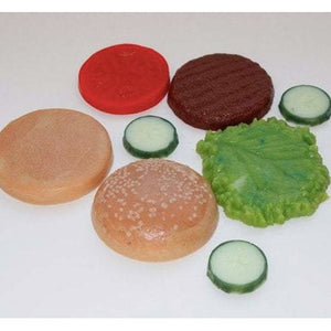 HAMBURGER MOLD - 8-PIECE PLASTIC SOAP MOLD - Shapem