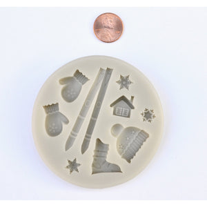 SKIING VARIETY SILICONE MOLD - Shapem