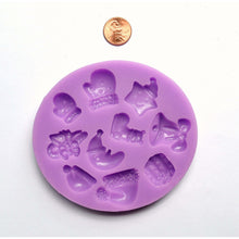 Load image into Gallery viewer, CHRISTMAS VARIETY MOLD - MITTENS, STAR, MOON, SANTA HAT MOLD - Shapem