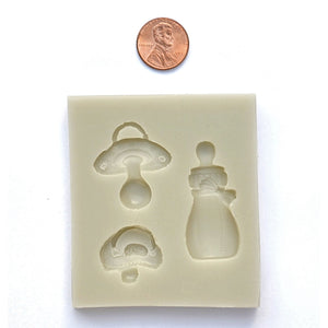 BABY SHOWER MOLD - BABY BOTTLE, PACIFIER & BIB SILICONE MOLD - Shapem