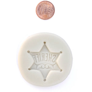 SHERIFF BADGE SILICONE MOLD - Shapem