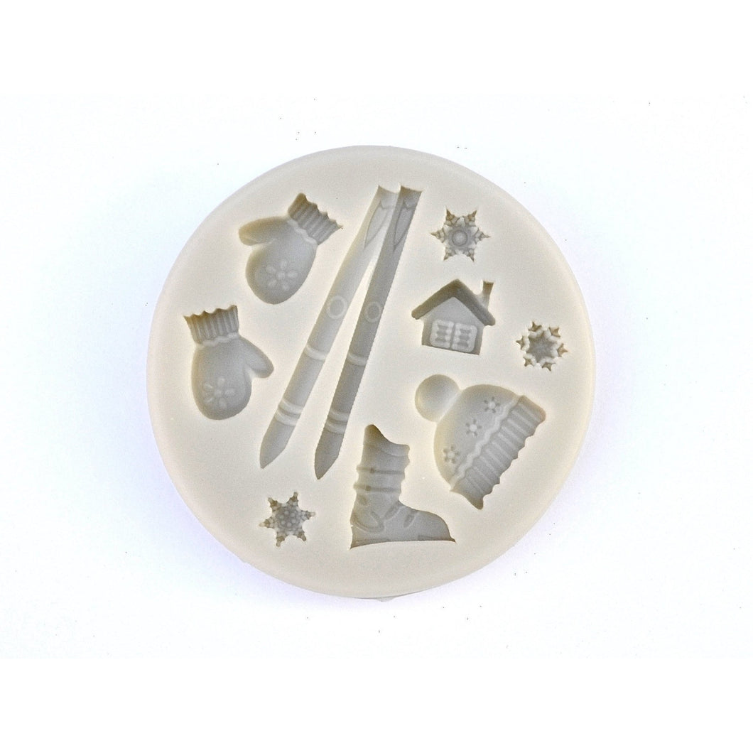 SKIING VARIETY SILICONE MOLD - Shapem