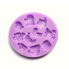 Load image into Gallery viewer, CHRISTMAS VARIETY MOLD - MITTENS, STAR, MOON, SANTA HAT MOLD - Shapem