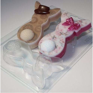 EASTER BUNNY MOLD (2 CAVITY) - Shapem