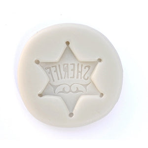 SHERIFF BADGE SILICONE MOLD - Shapem