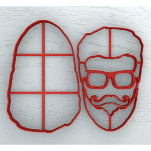 BEARDED GUY COOKIE CUTTER - Shapem