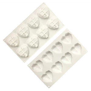 DIAMOND HEART MOLD (8 CAVITY) - Shapem