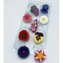 Load image into Gallery viewer, FLORAL VARIETY MOLD (9 CAVITY) PEONY, DANDELION, PLUMERIA - Shapem
