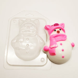 SNOWMAN WITH A PIGGY HAT MOLD