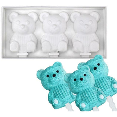 Teddy Bear Trio Cakesicle Mold